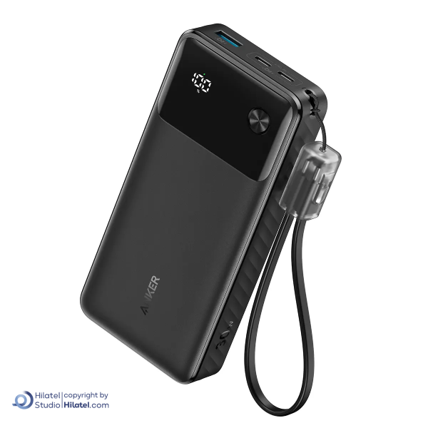 68d538e6c13db_7113 پاور بانک انکر Anker مدل Power Bank 20K 30W ظرفیت 20000 میلی آمپر ساعت با نمایشگر دیجیتال - Image 1