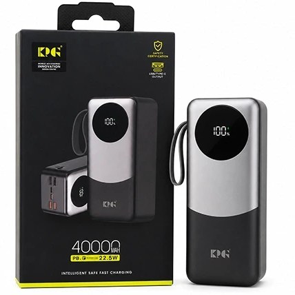 hMIdfwaYufvI8UsB پاوربانک KPG مدل KPG-402 ظرفیت 40000 میلیآمپر ساعت با توان 22.5 وات - Image 1