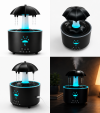 دستگاه بخور و خوشبوکننده هوا Rotating Water Drop Aroma Diffuser مدل V88 با مخزن 300 میلی‌لیتر - Image 5