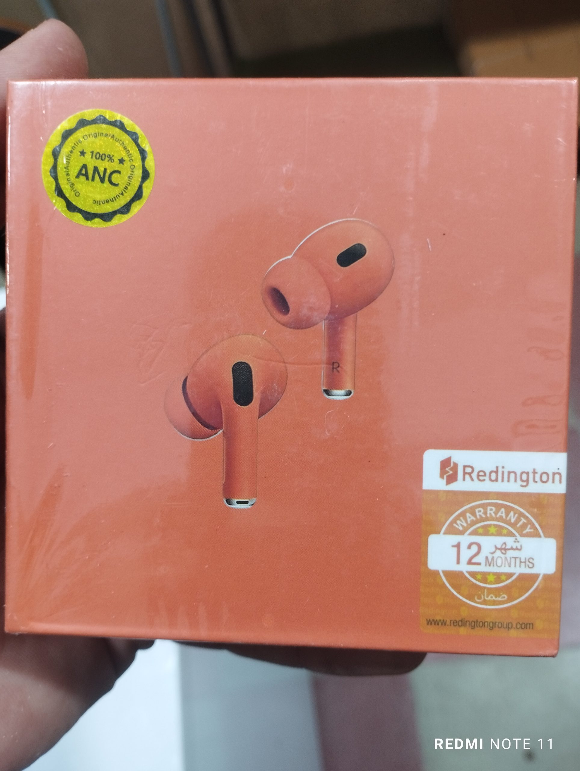 IMG_20261019_175613 هندزفری بلوتوثی اپل ایرپاد پرو نسل دوم با محفظه شارژ مغناطیسی USB-C، رنگ نارنجی، دارای نشان ANC و ضمانت ۱۲ ماهه ردینگتون - Image 1